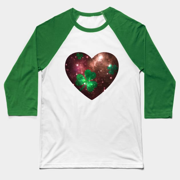 Shamrock in heart Baseball T-Shirt by FullMoon